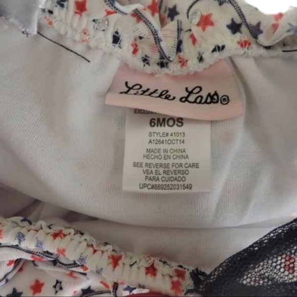 Little Lass Patriotic One Piece Outfit - Picture 4 of 6